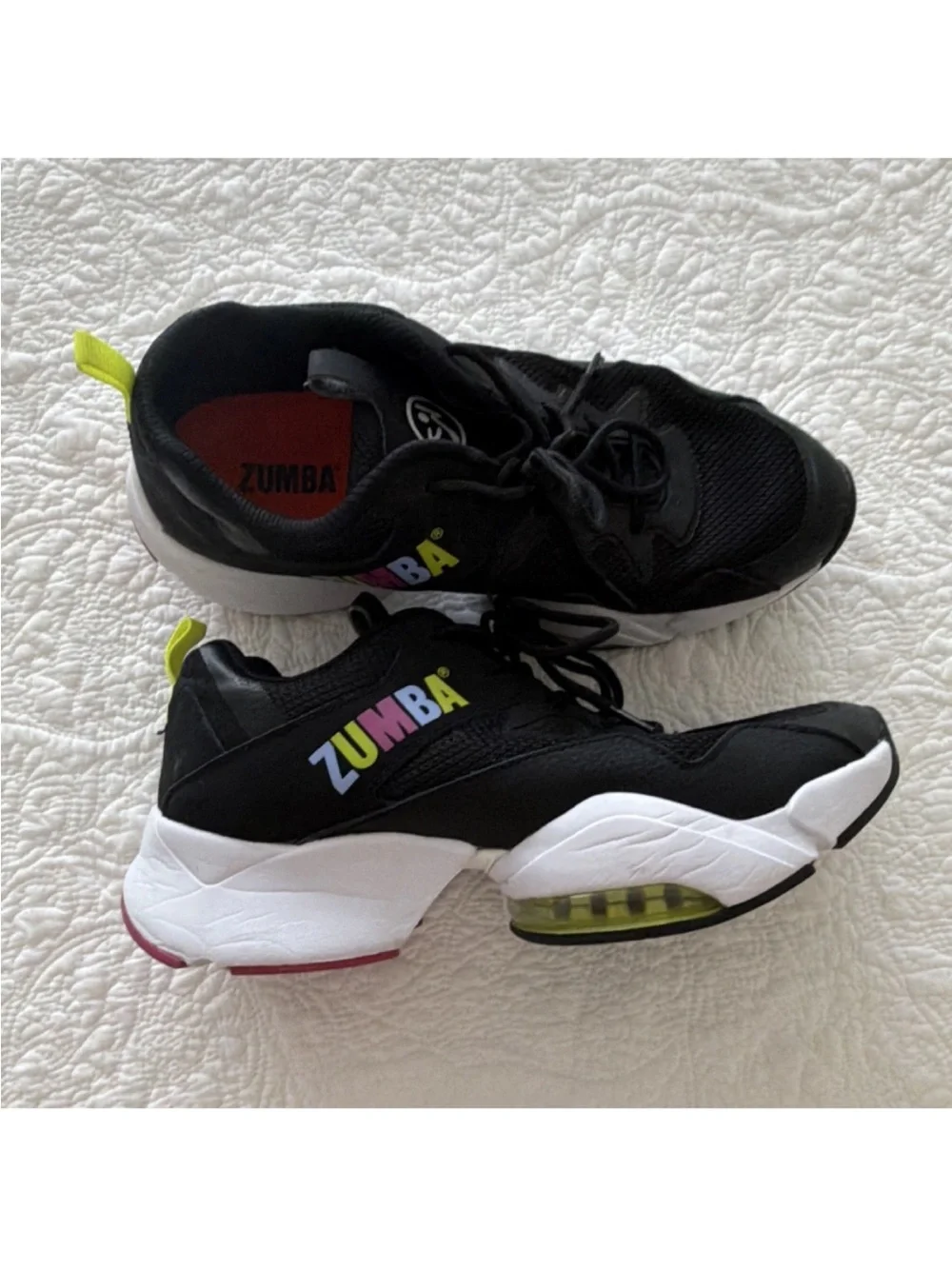 Zumba Fitness Black Athletic Sneakers with Yellow Accent - Picture 5 of 5